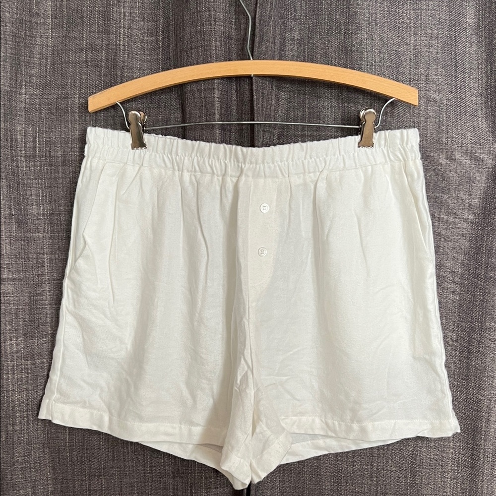 Happily grey H/G white boxer shorts size XL